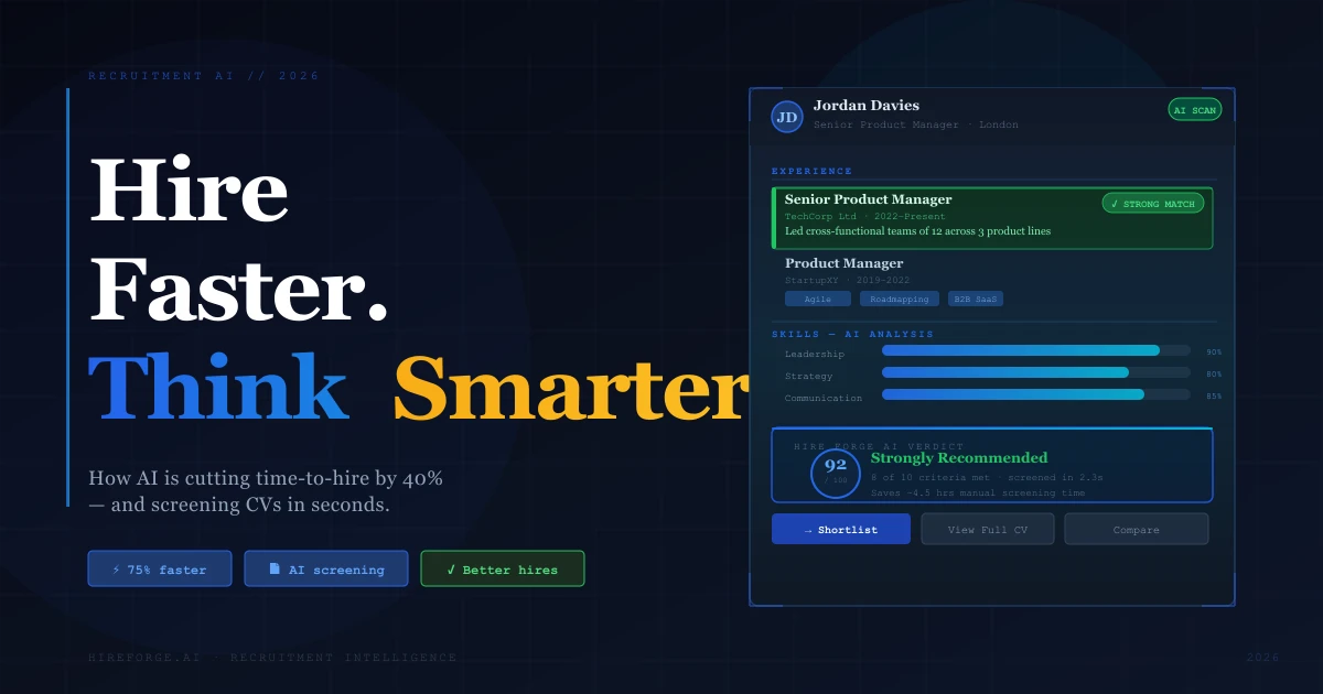 How to Recruit Faster with AI: What's Actually Working in 2026